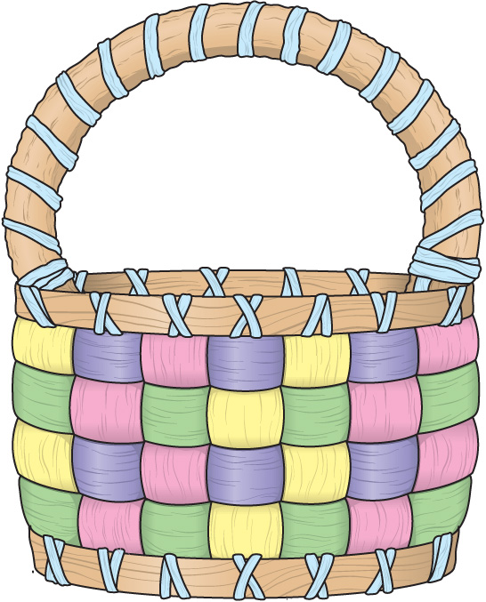 Easter Egg Basket Clipart Cli - Basket Clip Art