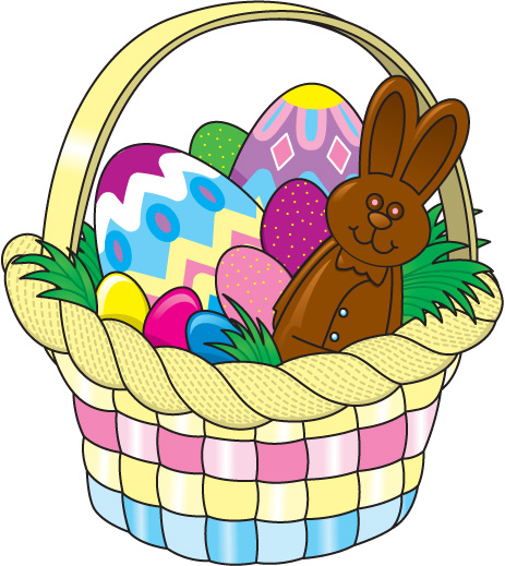 Easter Egg Basket Clipart