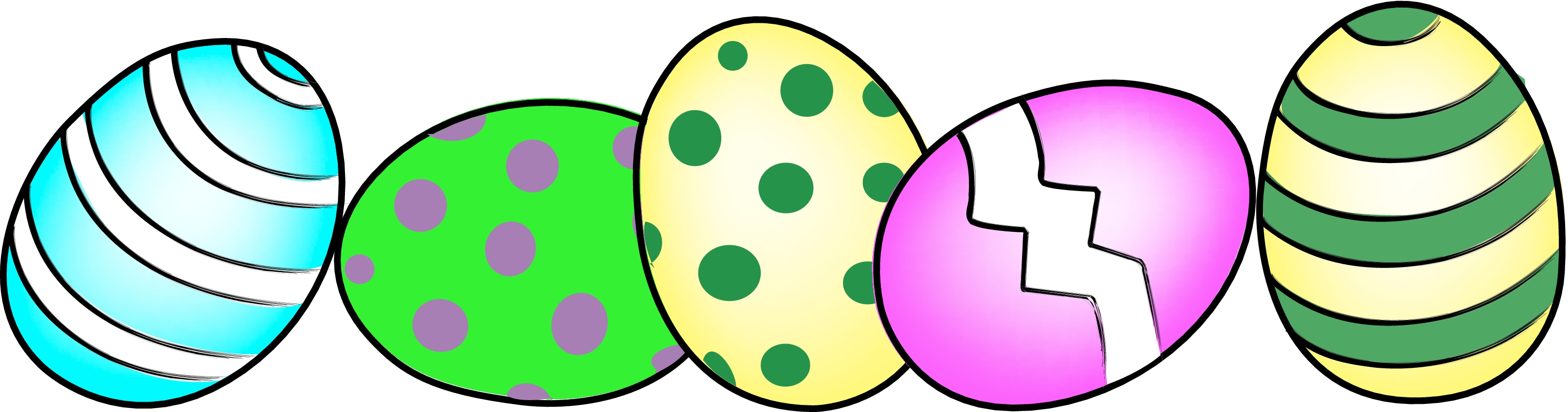 Easter Eggs Clipart.