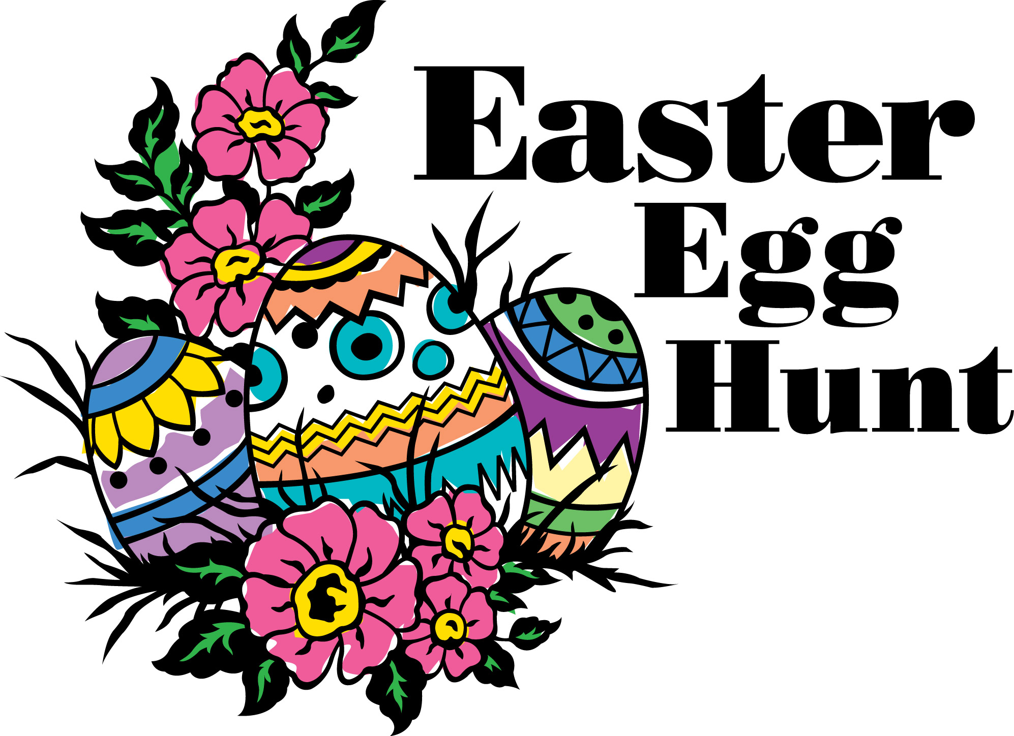 ... Easter Egg Hunt u0026midd - Easter Egg Hunt Clipart