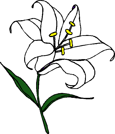 Free Easter Lily Clipart .
