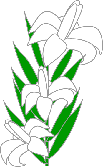 Easter Lily Clip Art Wedding  - Easter Lily Clipart