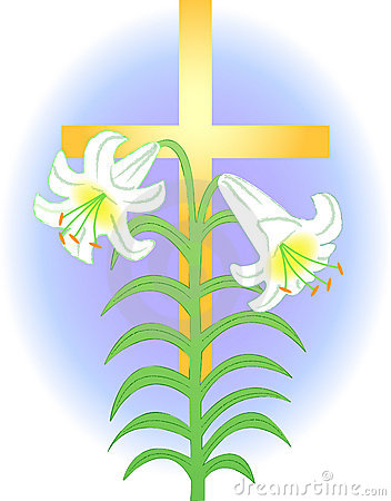 Easter Lily Clipart Free . Illustration Of An Easter Lily .