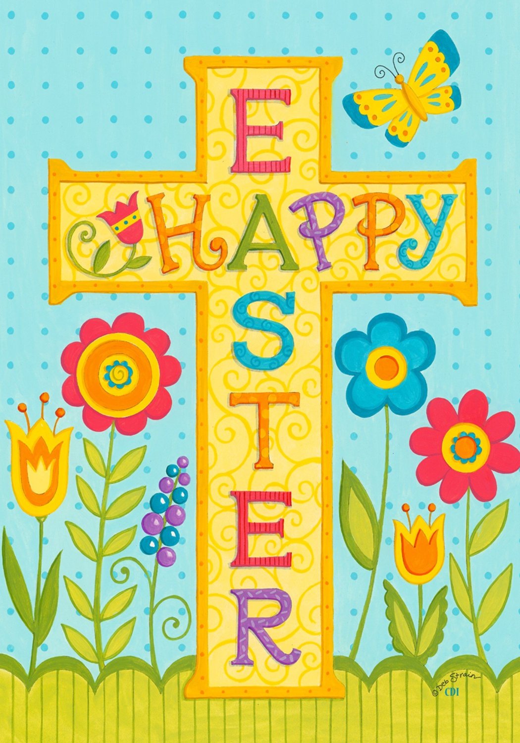 Easter Religious Happy Easter Religious Cross