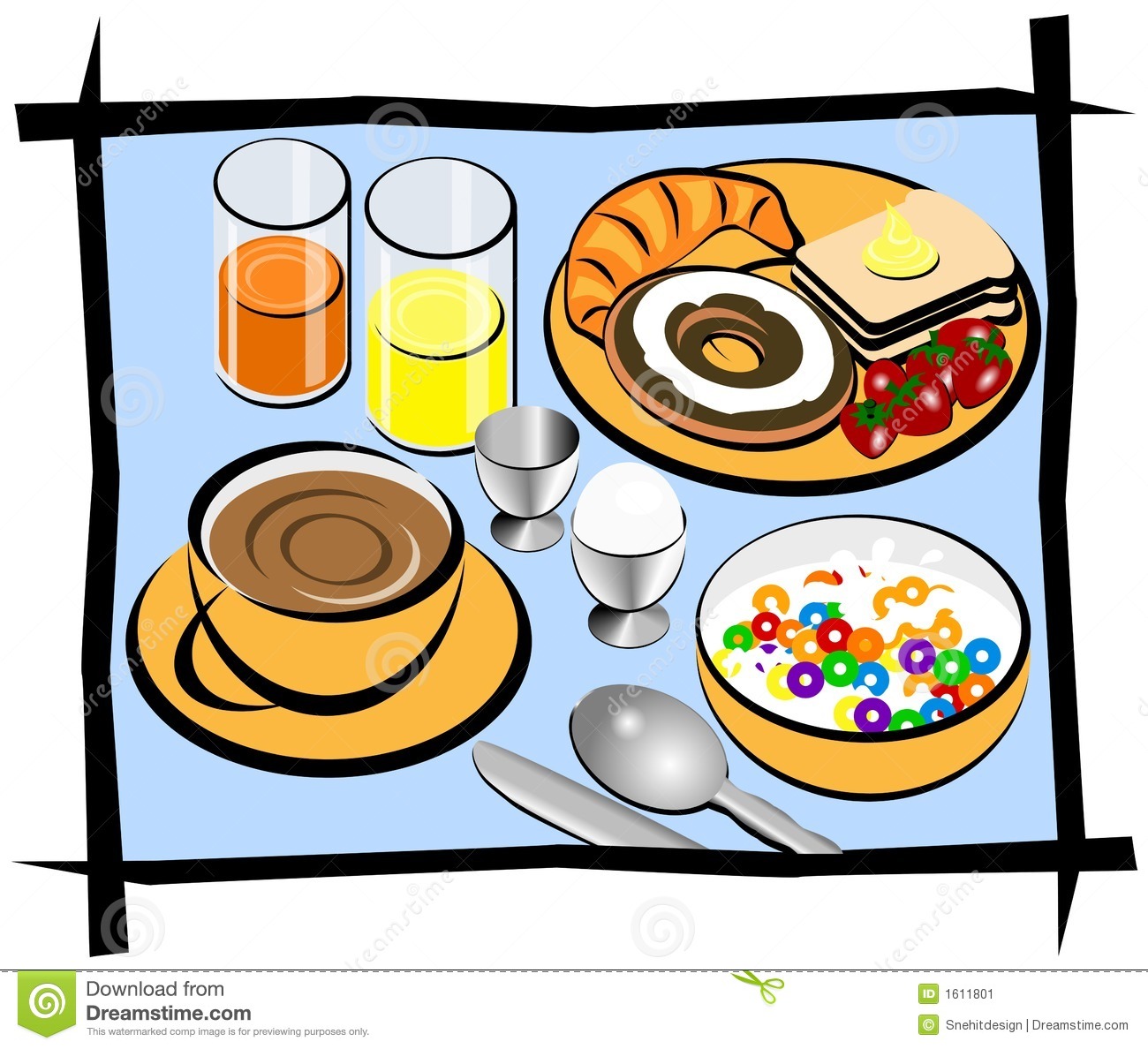 Eating Breakfast Clipart Clip - Brunch Clip Art