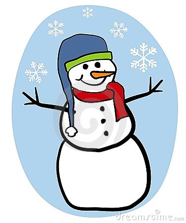 Free Snowman Clipart Template