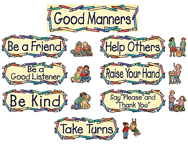 and Teaching manners .