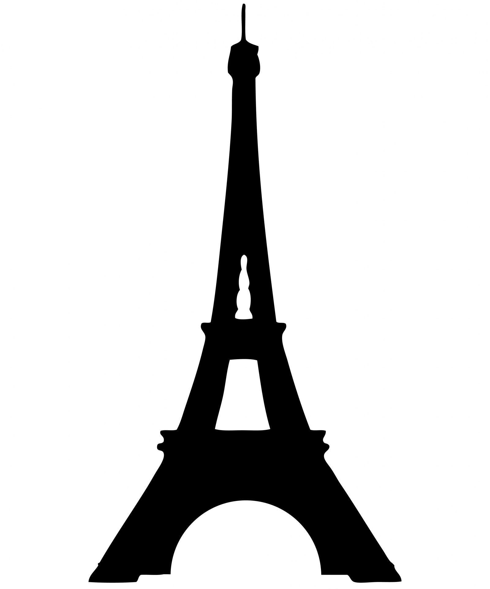 Eiffel Tower Silhouette Clipart