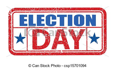 ... Election Day Grunge Stamp - Election Day Clipart