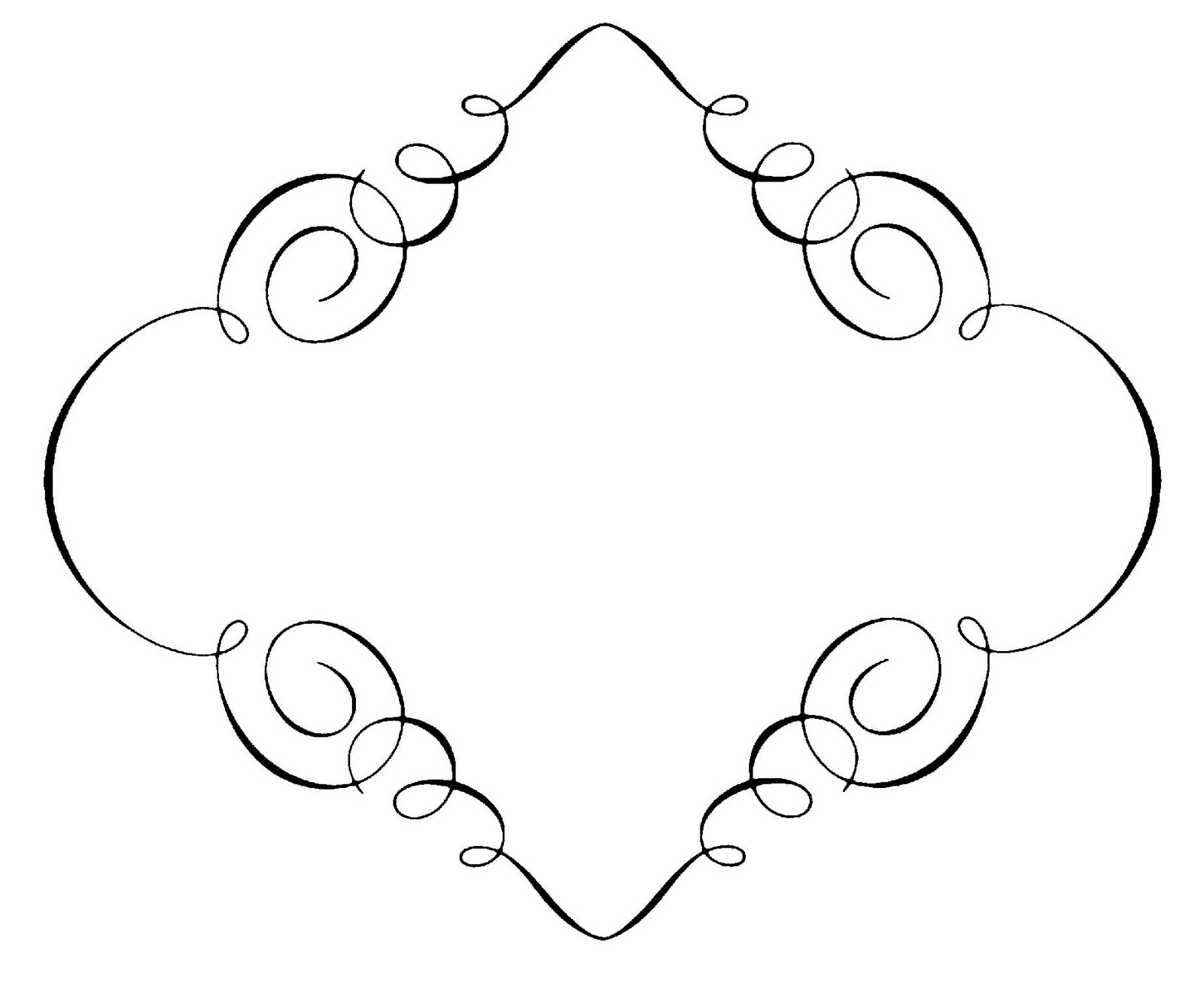 Elegant Swirl Designs Clip Ar