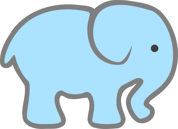 elephant clipart - Baby Elephant Clip Art