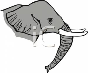 elephant head clipart