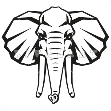 elephant head clipart