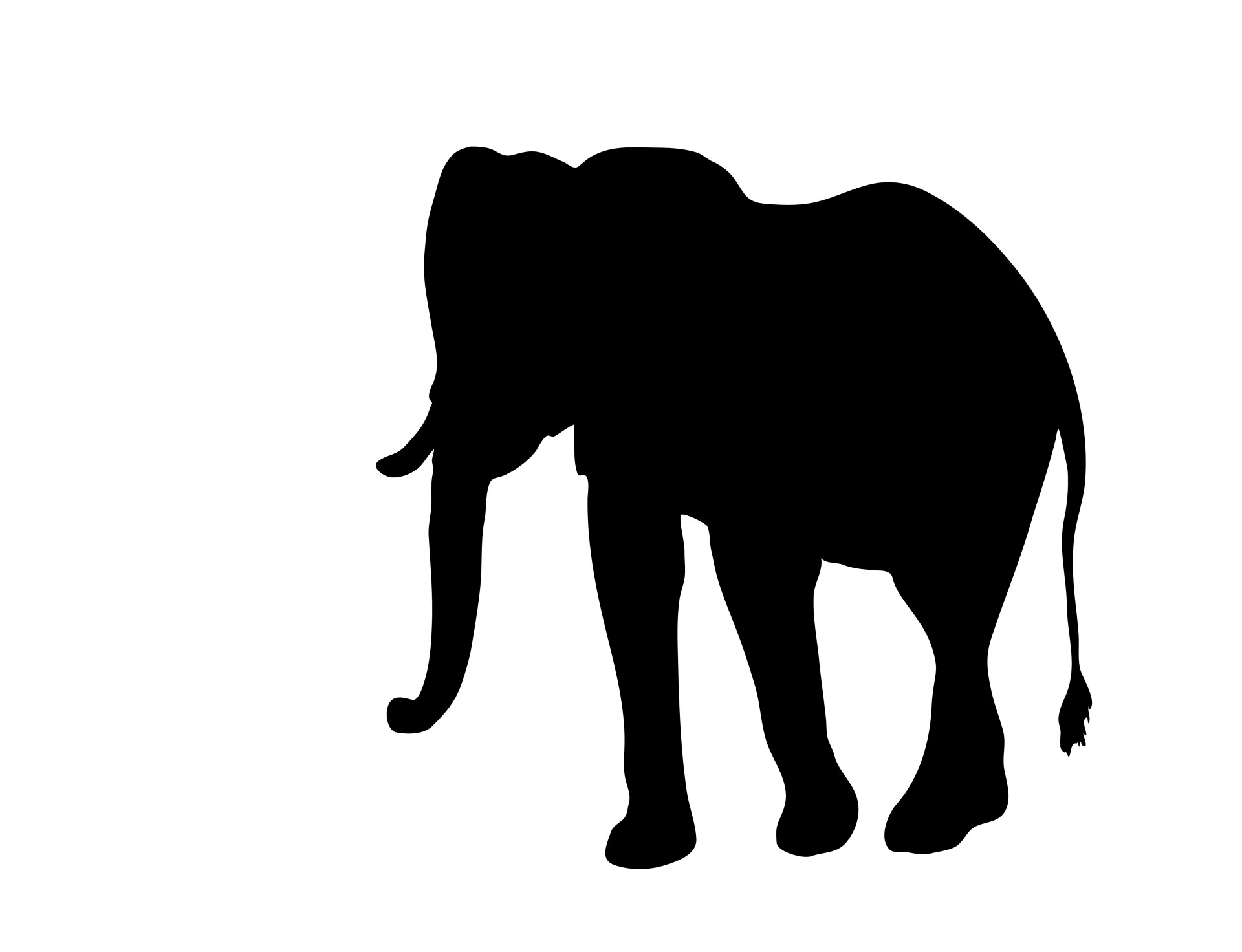 Elephant Clipart Silhouette - Elephant Silhouette Clip Art