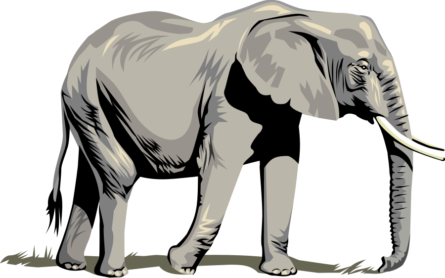 Elephant Clipart, vector clip art online, royalty free design