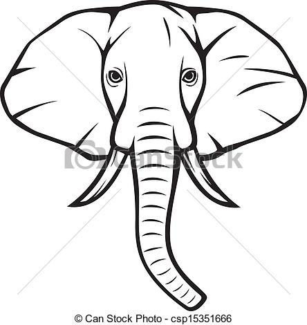 Elephant Head Clip Art