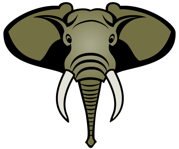 Elephant Head Clipart - .