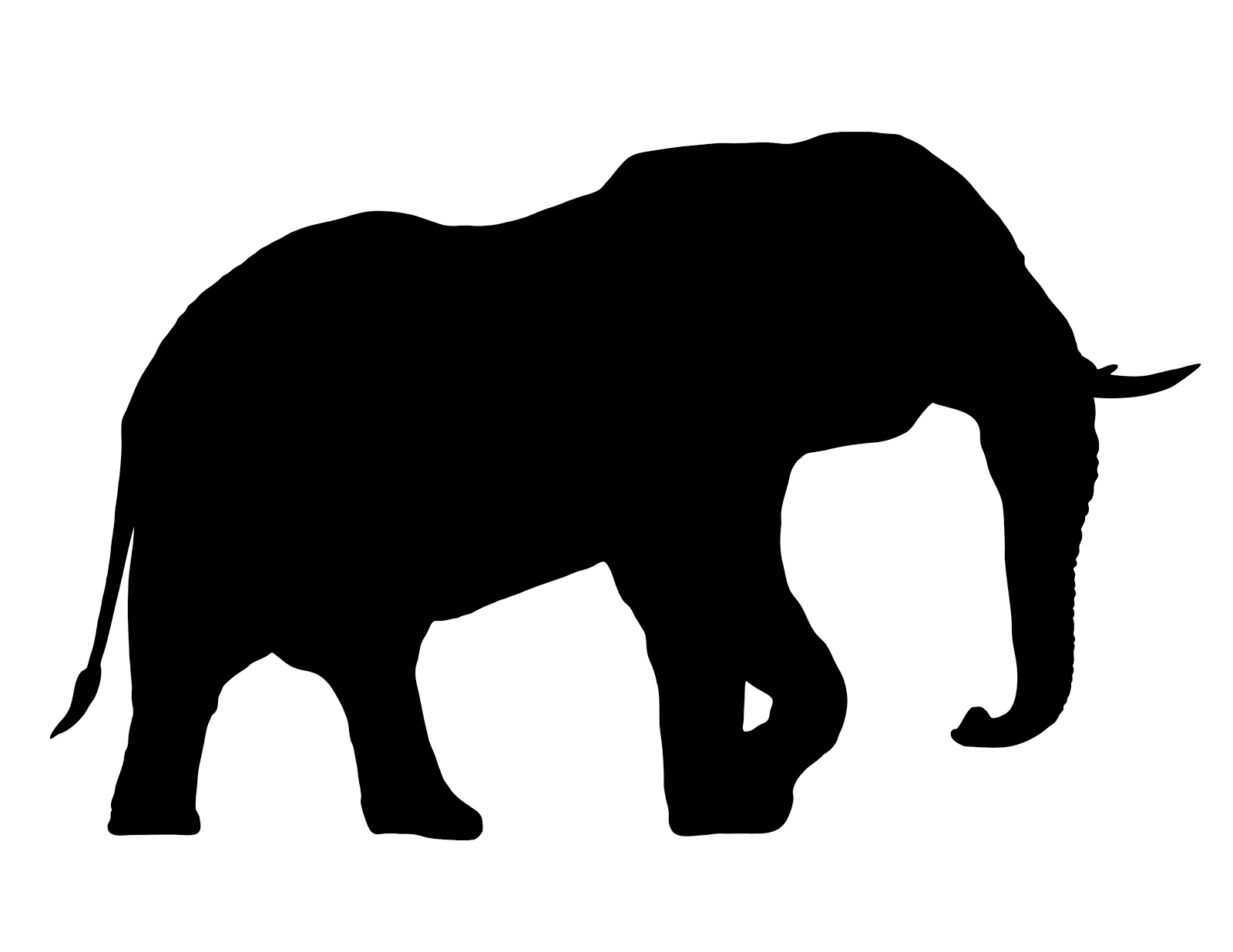 Free African elephant clipart