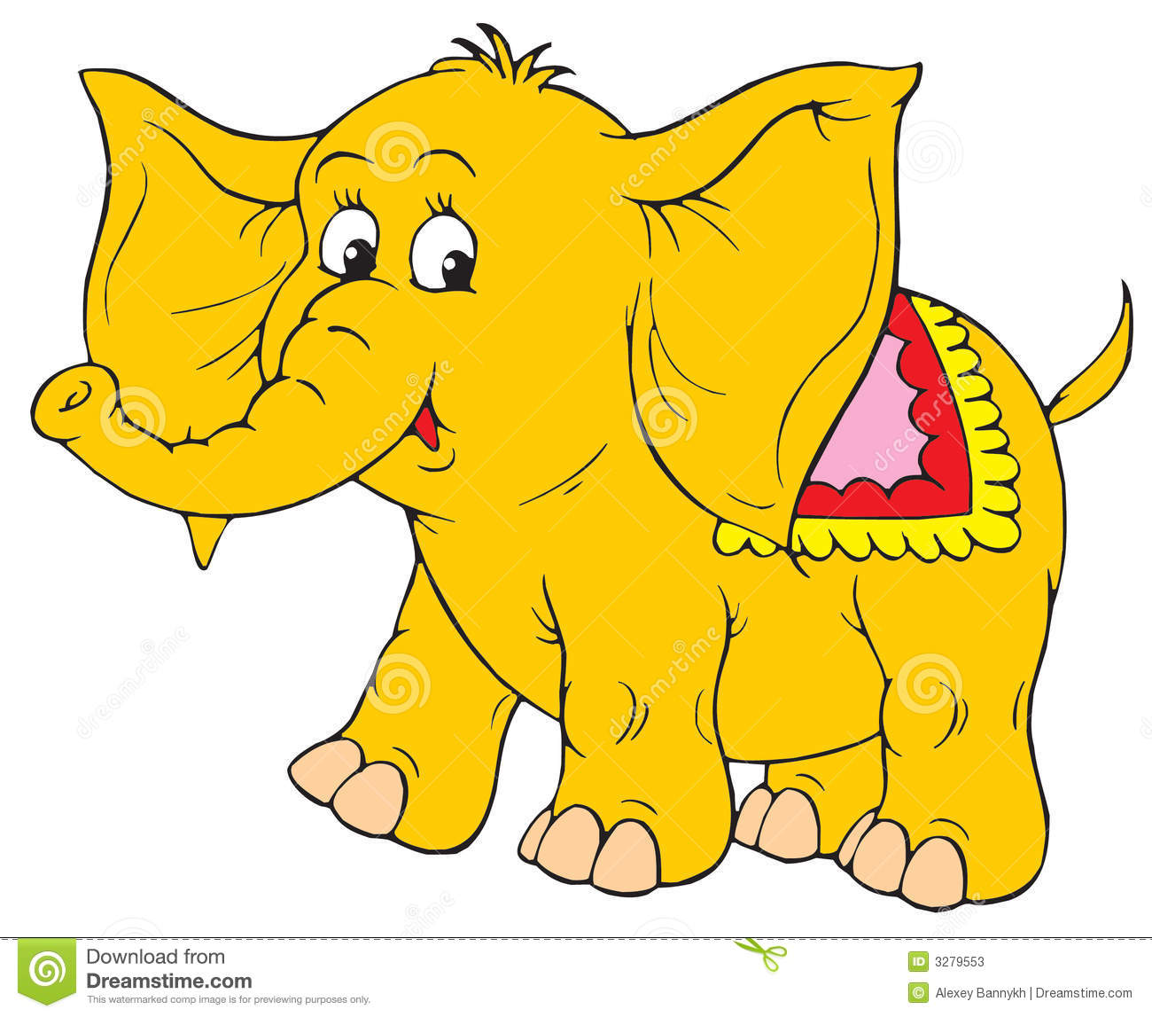 Elephant (vector clip-art) Stock Photos