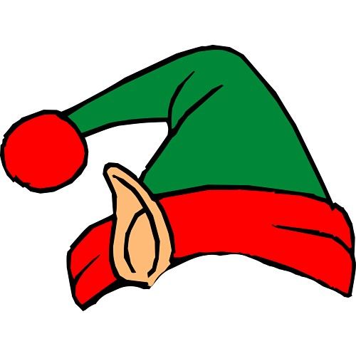 Elf Hat Clip Art Coloring Pag