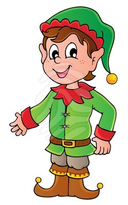 Clipart - Christmas Elf Clipa