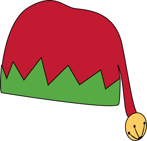 Elf Hat Clip Art Coloring Pag - Elf Hat Clip Art