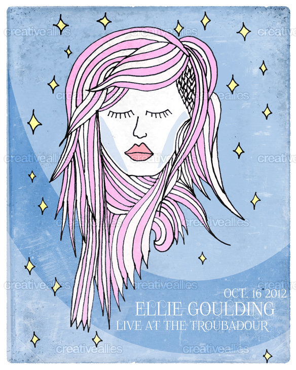 Ellie Goulding Poster by Thomas Guiducci on CreativeAllies clipartlook.com