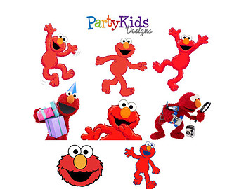 Elmo Clipart, Instant Download, PNG files PC-003