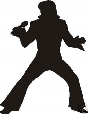 Elvis Silhouette Clipart #1