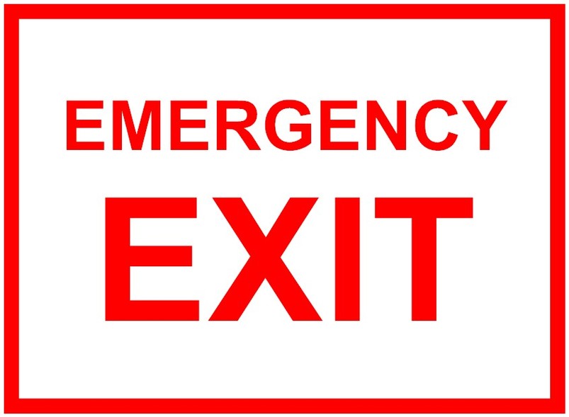Emergency exit clipart; Emergency Exit Signs Clipart - Free to use Clip Art Resource ...