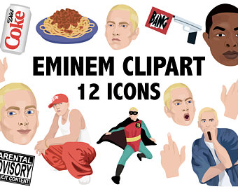 EMINEM CLIPART hiphop clipart Slim Shady Marshall Mathers rap clipart hip  hop icons rapper clip art