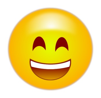 happy emoticon / emoji - free clip art
