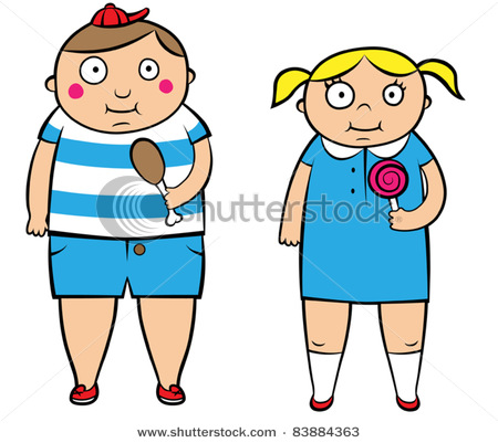 Boy and girl cartoon holding 