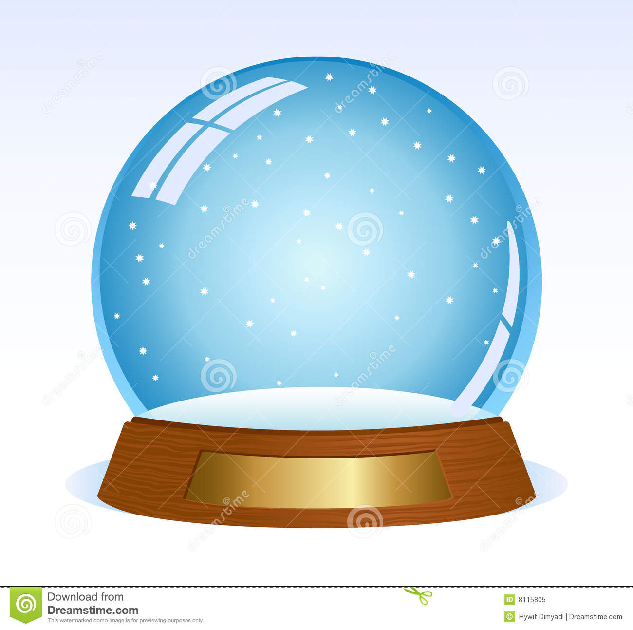 Vector - snow globe with .