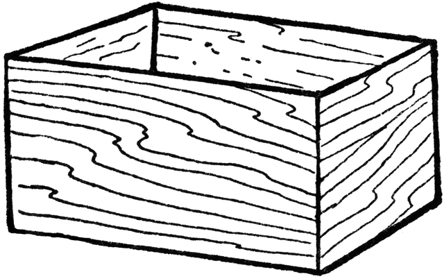 Empty Wooden Box | ClipArt ETC