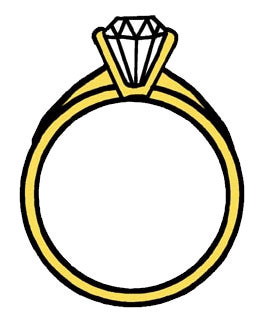Engagement Ring Clipart . - Clipart Wedding Rings