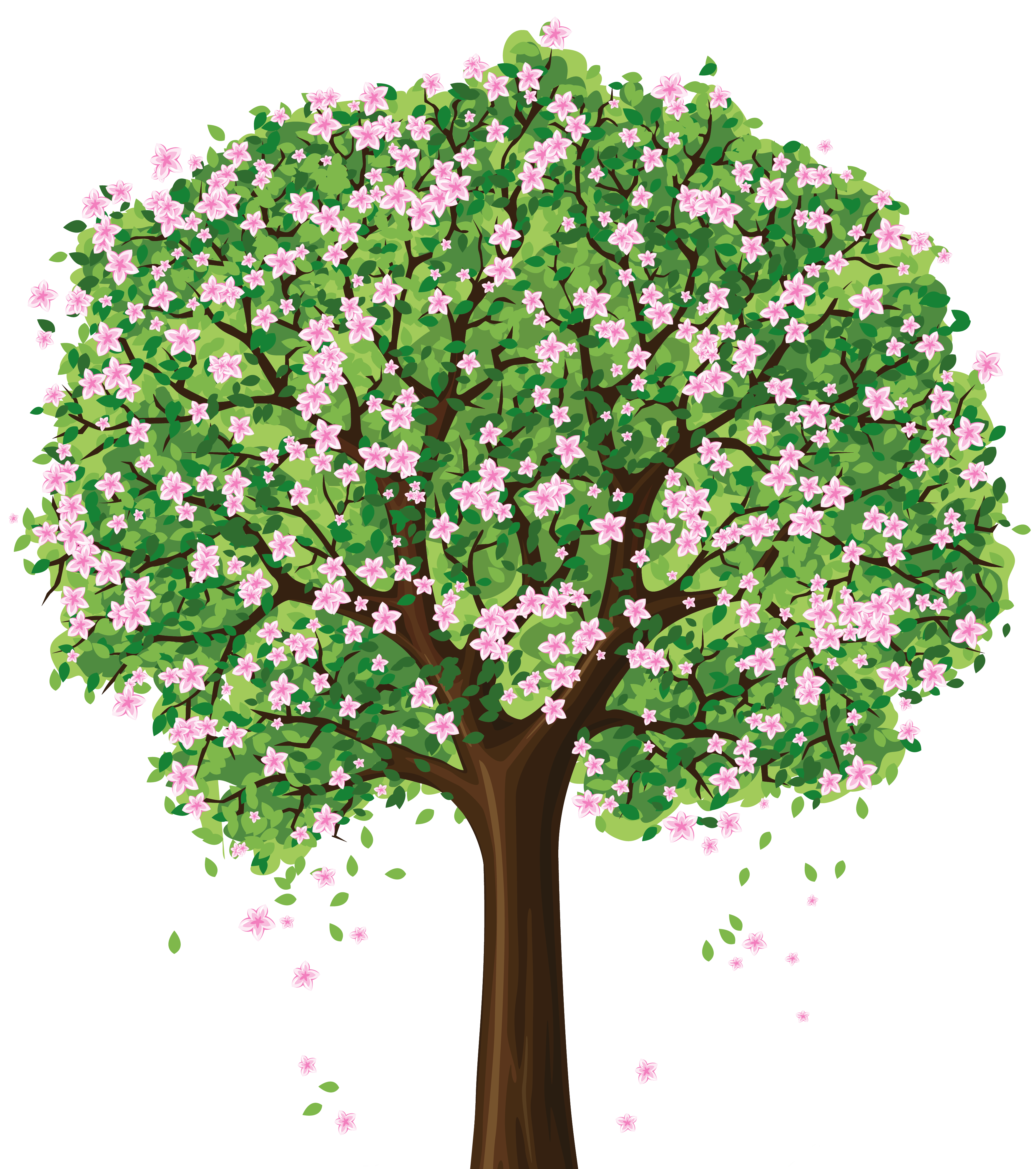 Engelchen Zur Welt - Spring Tree Clipart