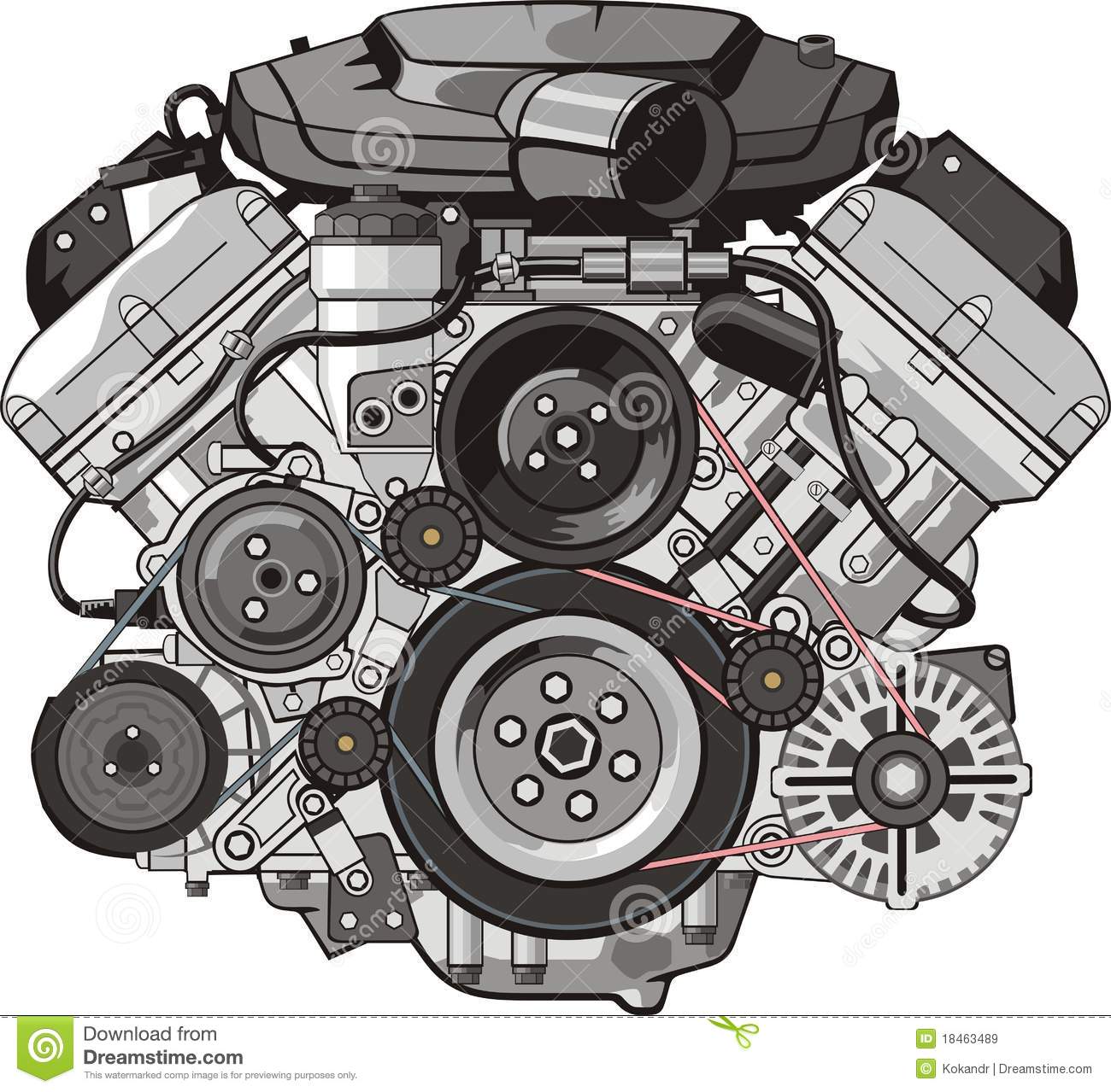 Engine Front Royalty Free Sto - Engine Clipart
