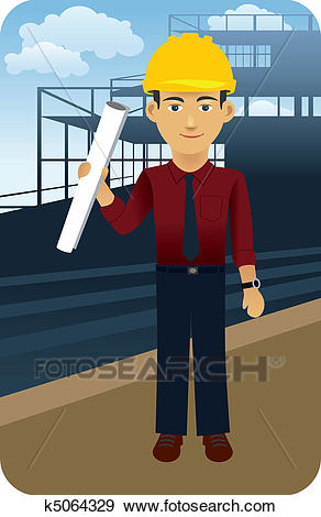 Clip Art - Architect, Engineer. Fotosearch - Search Clipart, Illustration  Posters, Drawings