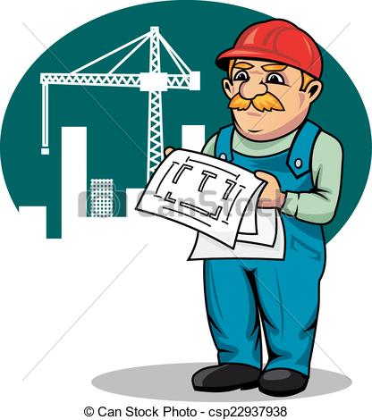 Engineer on construction site - csp22937938