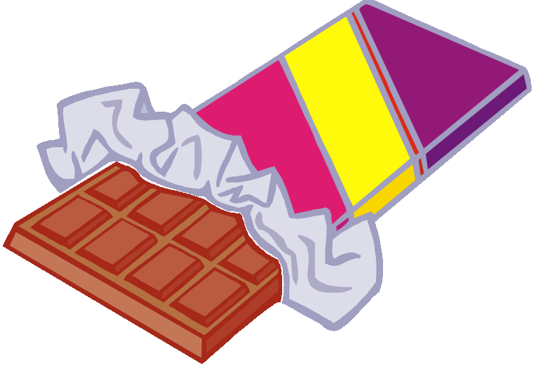 English Exercises Containers  - Candy Bar Clipart