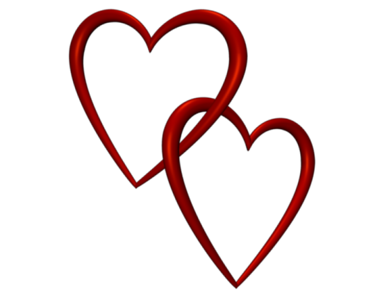 Entangled Red Love Hearts Tra - Transparent Clipart