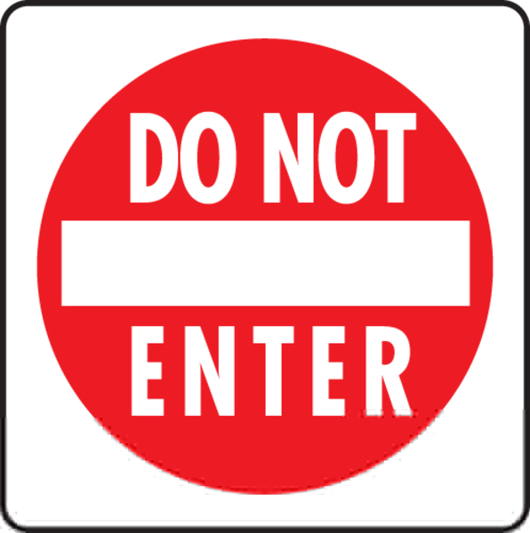 Do Not Enter Clipart Sign | Free Images at Clker clipartlook.com - vector clip art  online, royalty free u0026 public domain