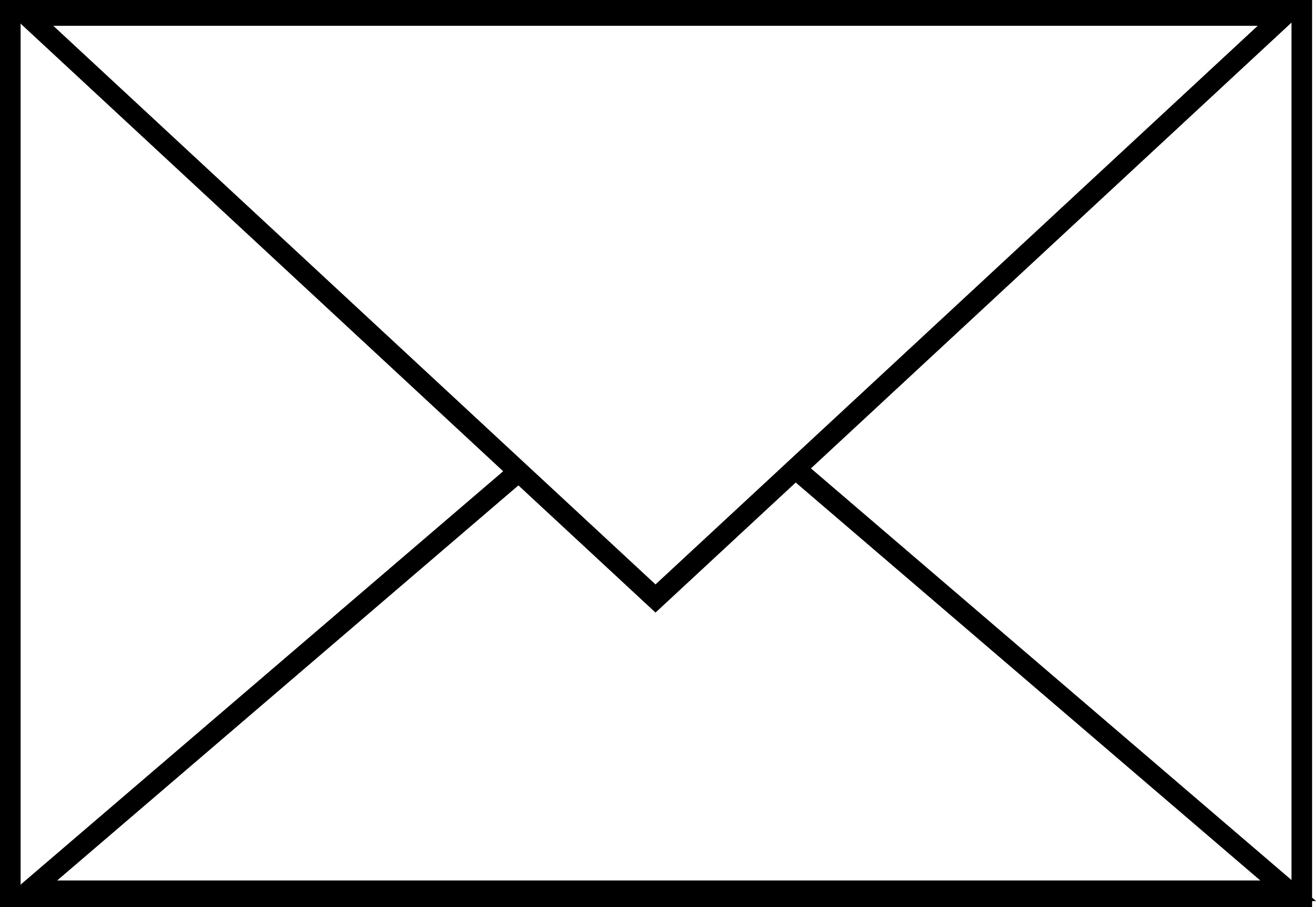 Envelope clipart black and wh