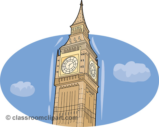 Europe London Big Ben 2 Classroom Clipart