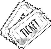 Event excitement ticket sketc - Clipart Tickets