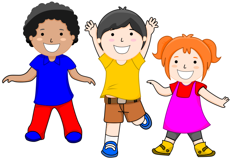 Excited kids clipart free . - Cute Kid Clipart