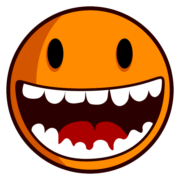 Excited smiley face clipart