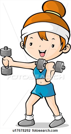 Exercise Hand Weights Clipart #1