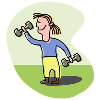 Exercising Clipart. Working Out In An Aerobics Fitness Class By Amy Vangsgard 135jpg